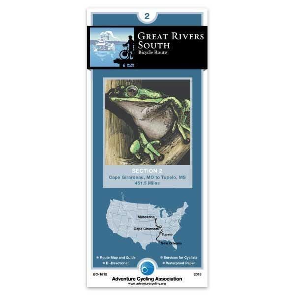 Great Rivers South Bicycle Route Section 3 Adventure Cycling Association | Adventure Cycling Association carte cycliste Adventure Cycling Association Default Title