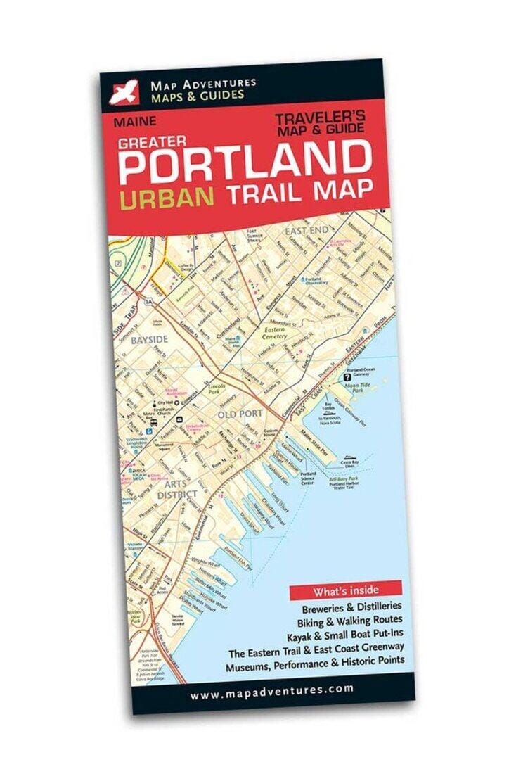 Greater Portland Urban Trail Map | Map Adventures carte de randonnée Map Adventures