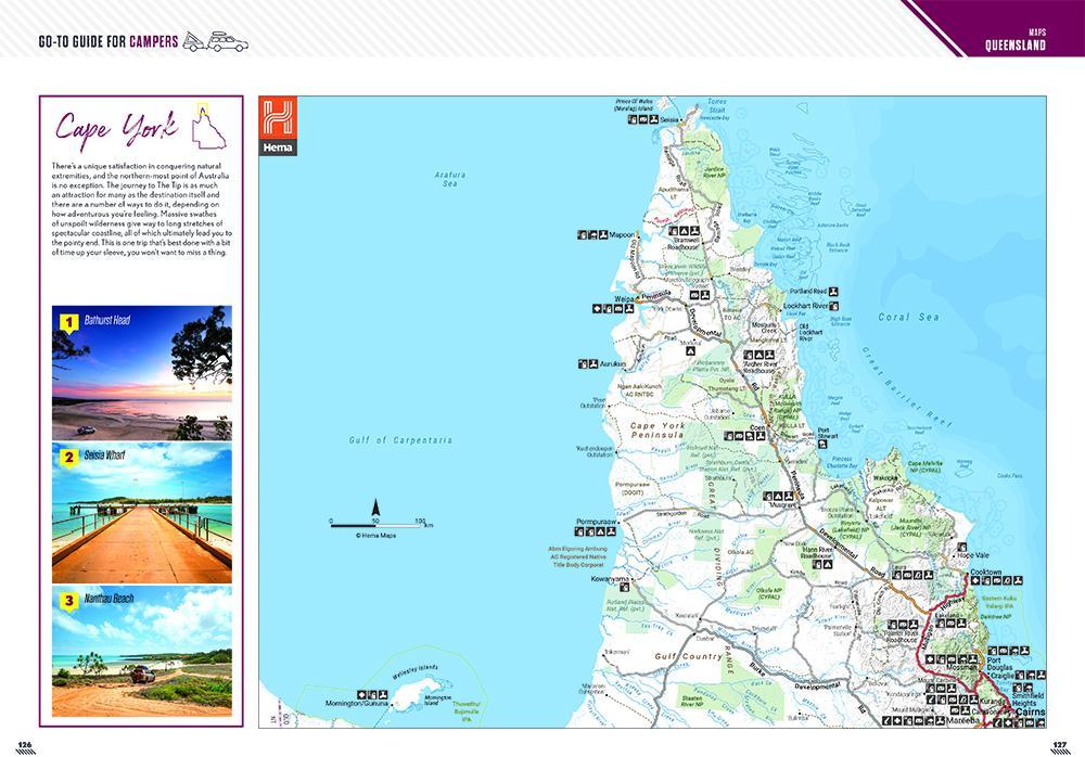 Guide (à spirales) spécial camping en Australie - Go-to guide for campers | Hema Maps guide pratique Hema Maps 