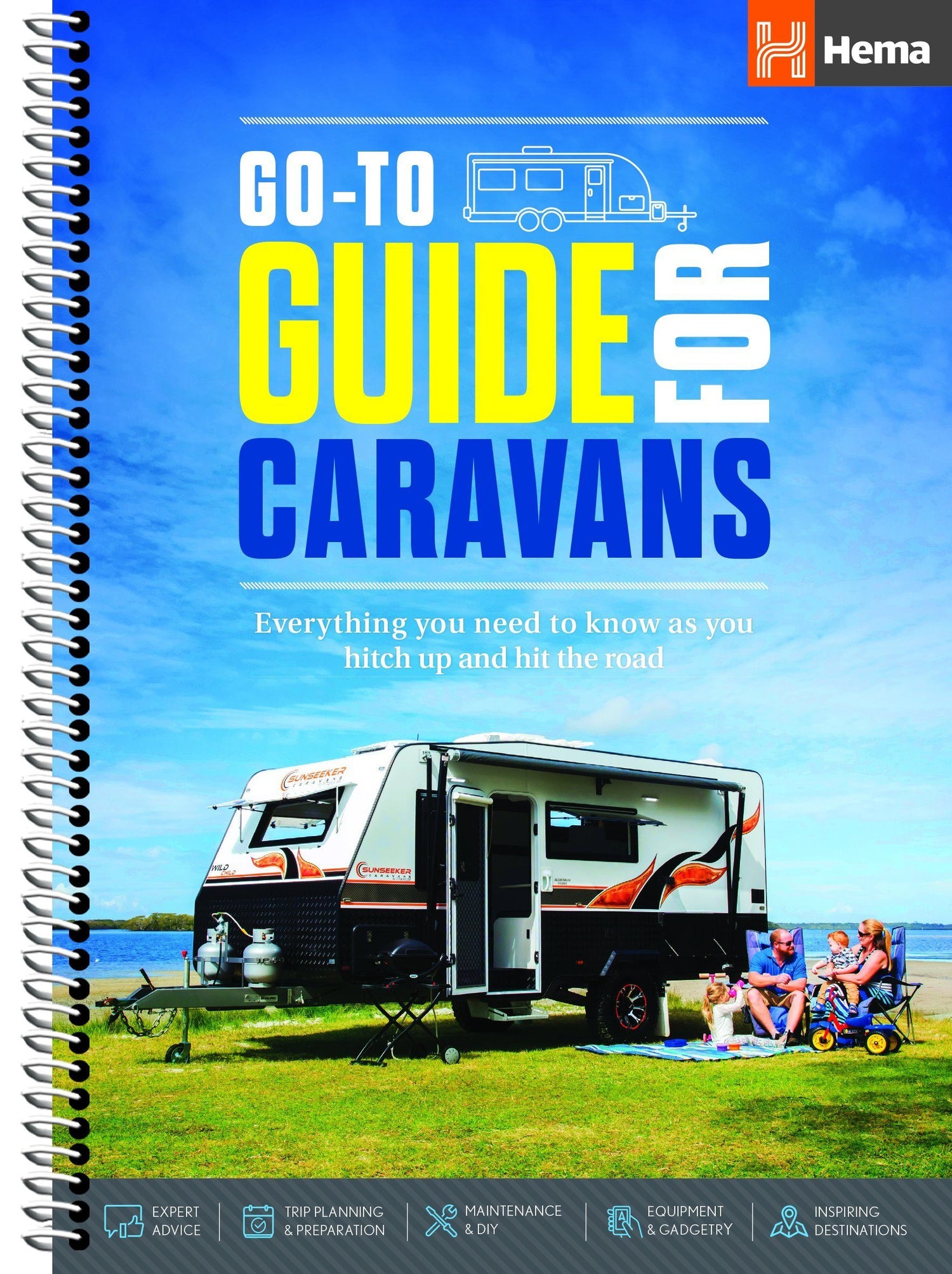 Guide (à spirales) spécial caravanes en Australie - Go-to guide for caravans | Hema Maps atlas Hema Maps 