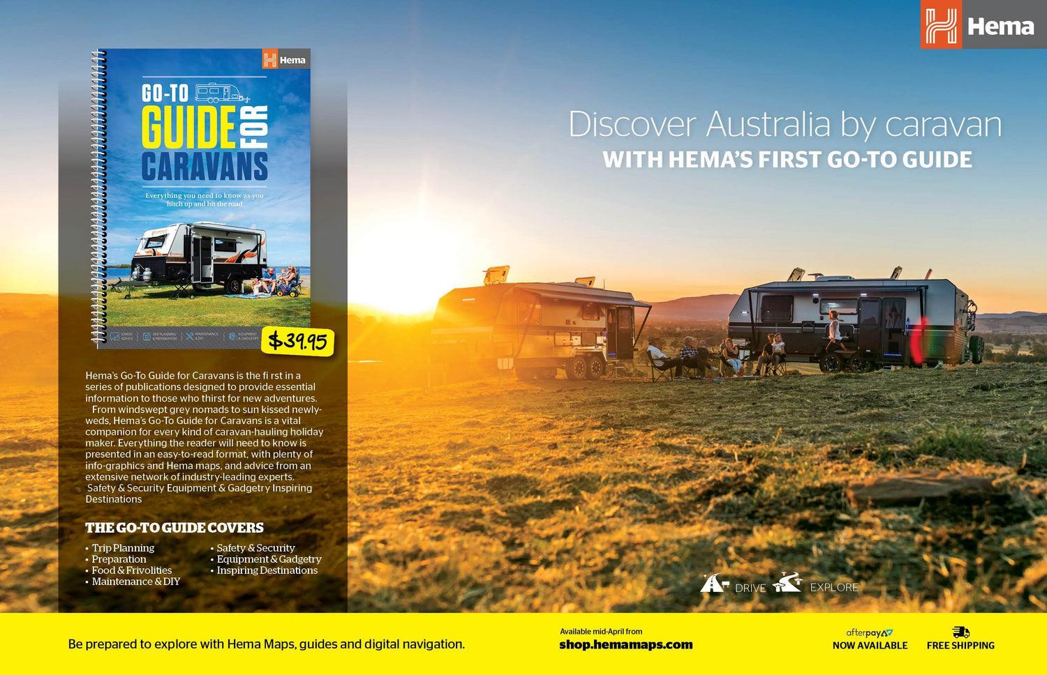 Guide (à spirales) spécial caravanes en Australie - Go-to guide for caravans | Hema Maps atlas Hema Maps 