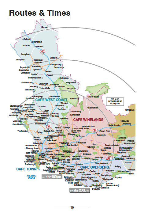 Guide & Atlas routier - Le Cap & Western Cape (Afrique du Sud) | Mapstudio atlas MapStudio 
