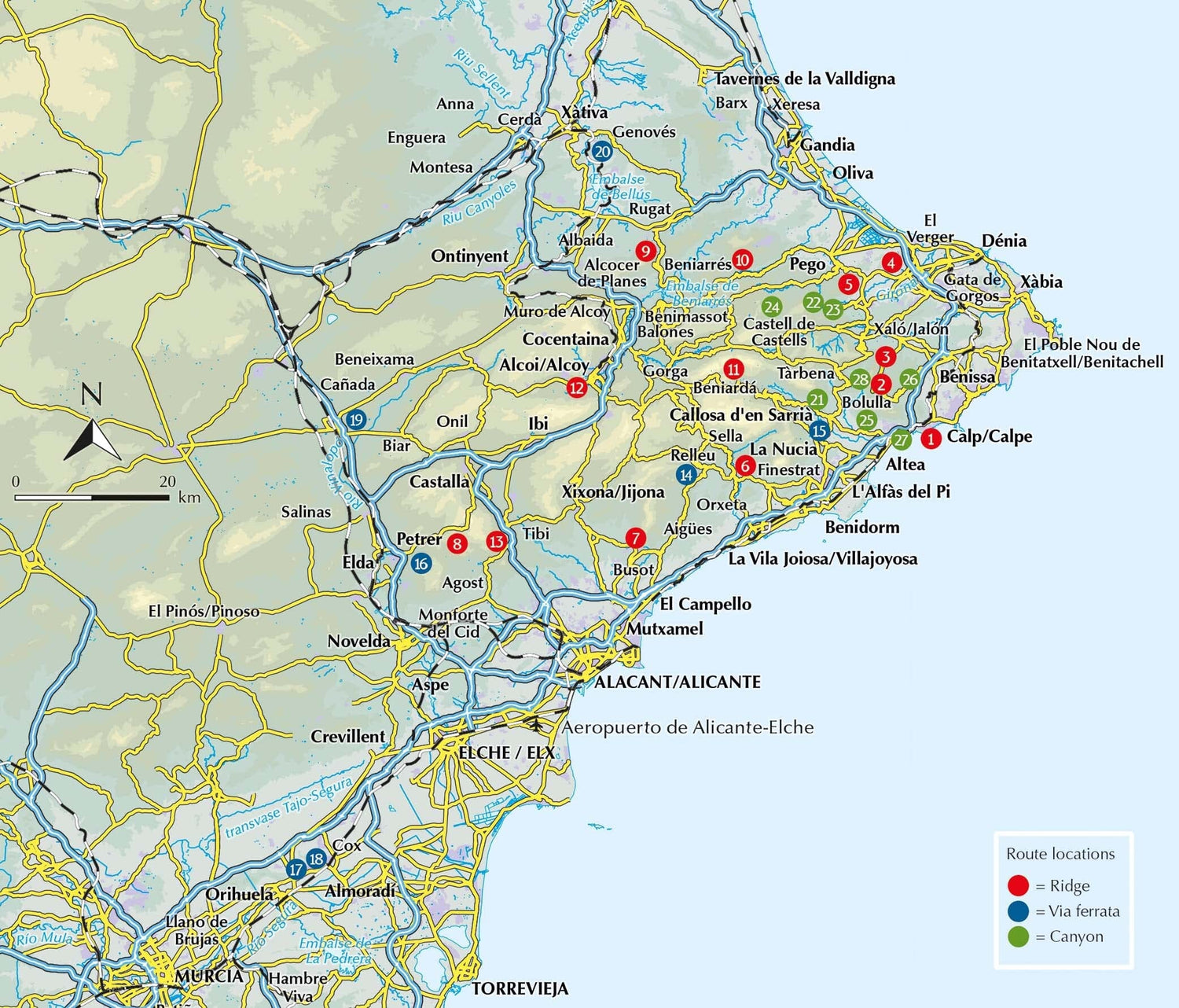 Guide d'activités (en anglais) - Costa Blanca Mountain Adventures | Cicerone guide de randonnée Cicerone 