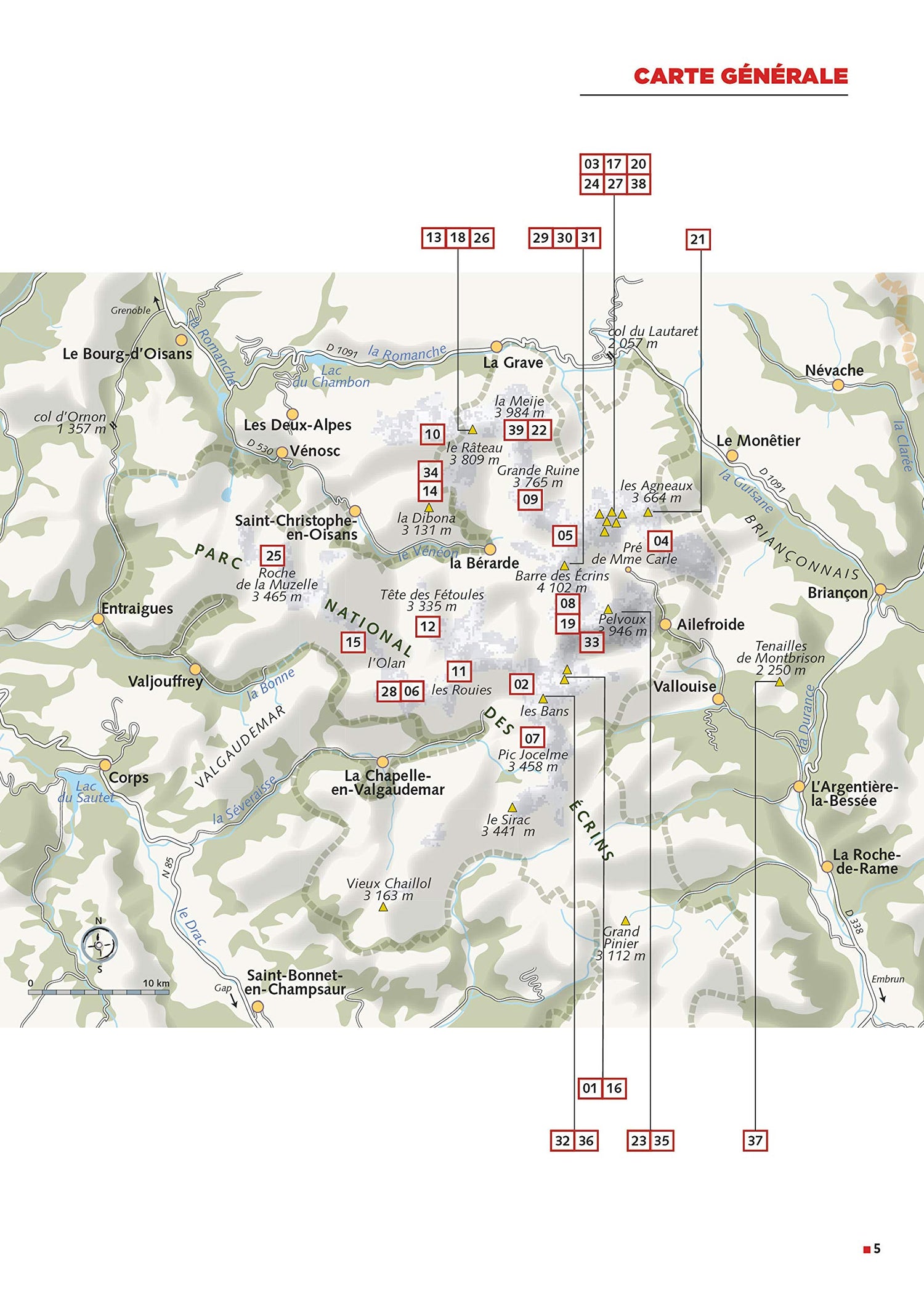 Guide d'alpinisme - Alpinisme plaisir dans le Massif des Écrins, courses de F à TD | Glénat guide de randonnée Glénat 