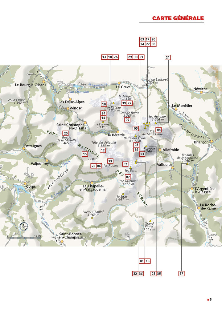 Guide d'alpinisme - Alpinisme plaisir dans le Massif des Écrins, courses de F à TD | Glénat guide de randonnée Glénat 