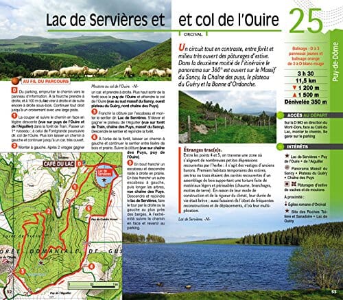 Guide de balades - 30 lacs naturels d'Auvergne à pied | Chamina guide petit format Chamina 
