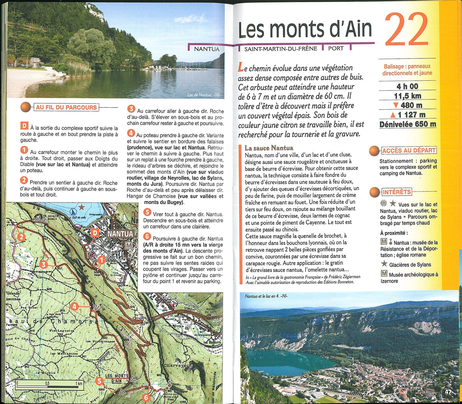Guide de balades - Ain - 30 sentiers à pied | Chamina guide de randonnée Chamina