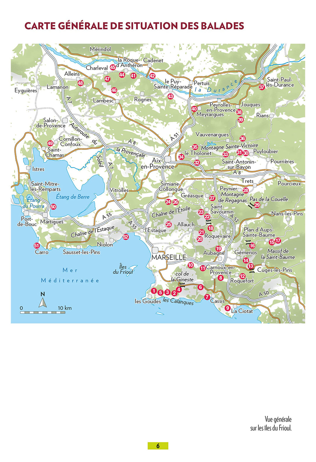 Guide de balades - Aix-en-Provence & Marseille, 52 balades en famille | Glénat guide de randonnée Glénat 