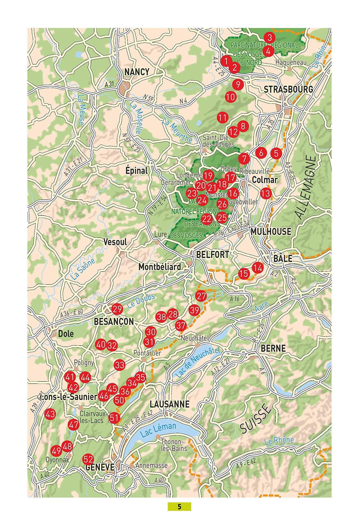 Guide de balades - Alsace et Franche-Comté : 52 balades des Vosges au Jura | Glénat - P’tit Crapahut guide de randonnée Glénat 