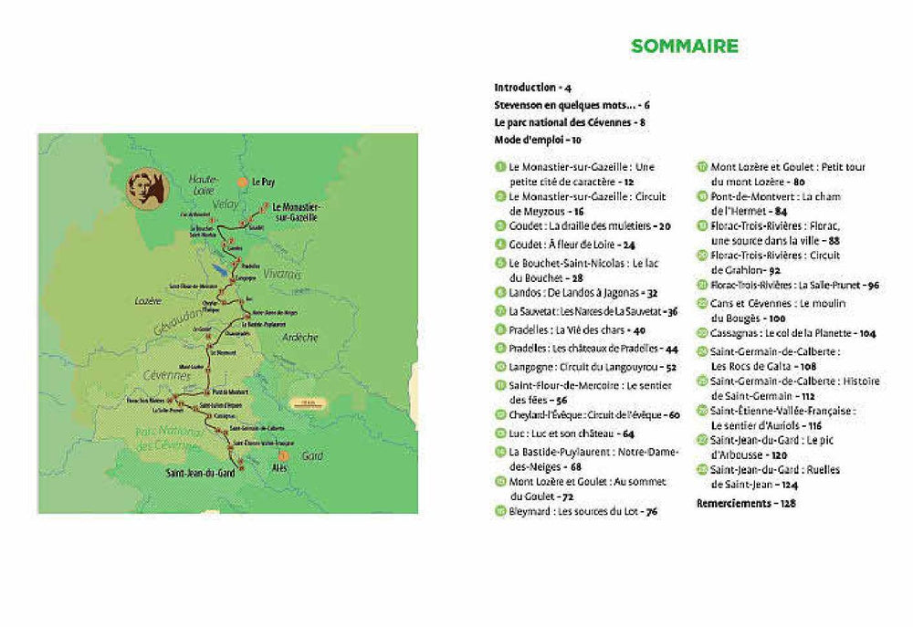 Guide de balades - Autour du chemin de Stevenson (28 balades) | Ouest France guide de randonnée Ouest France 