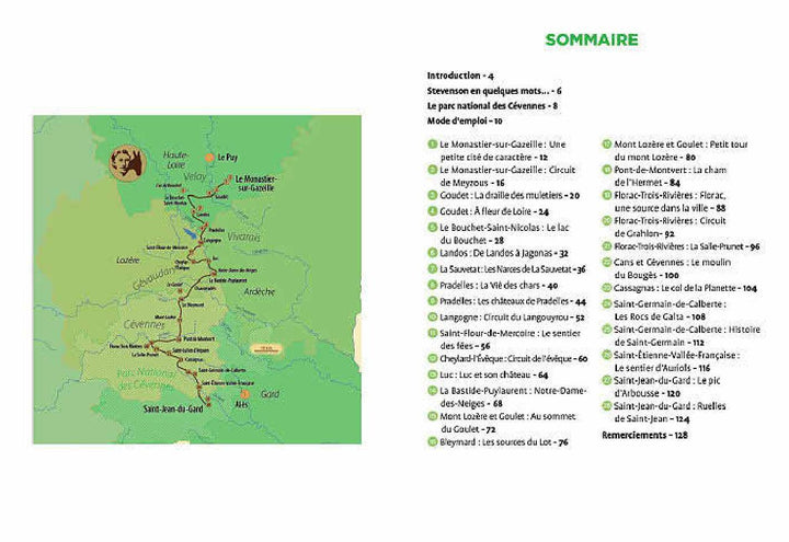 Guide de balades - Autour du chemin de Stevenson (28 balades) | Ouest France guide de randonnée Ouest France 