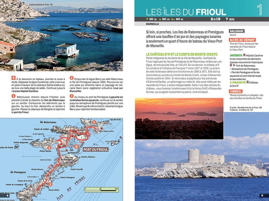 Guide de balades - Calanques, les 30 plus beaux sentiers à pied | Chamina guide petit format Chamina 