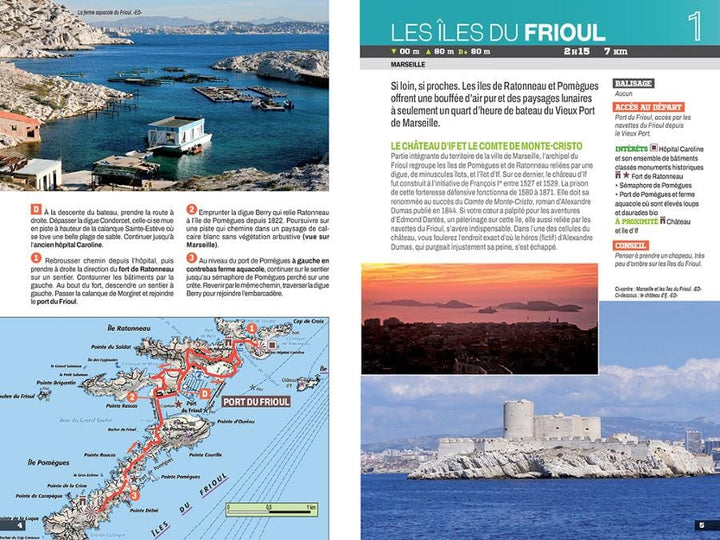 Guide de balades - Calanques, les 30 plus beaux sentiers à pied | Chamina guide petit format Chamina 
