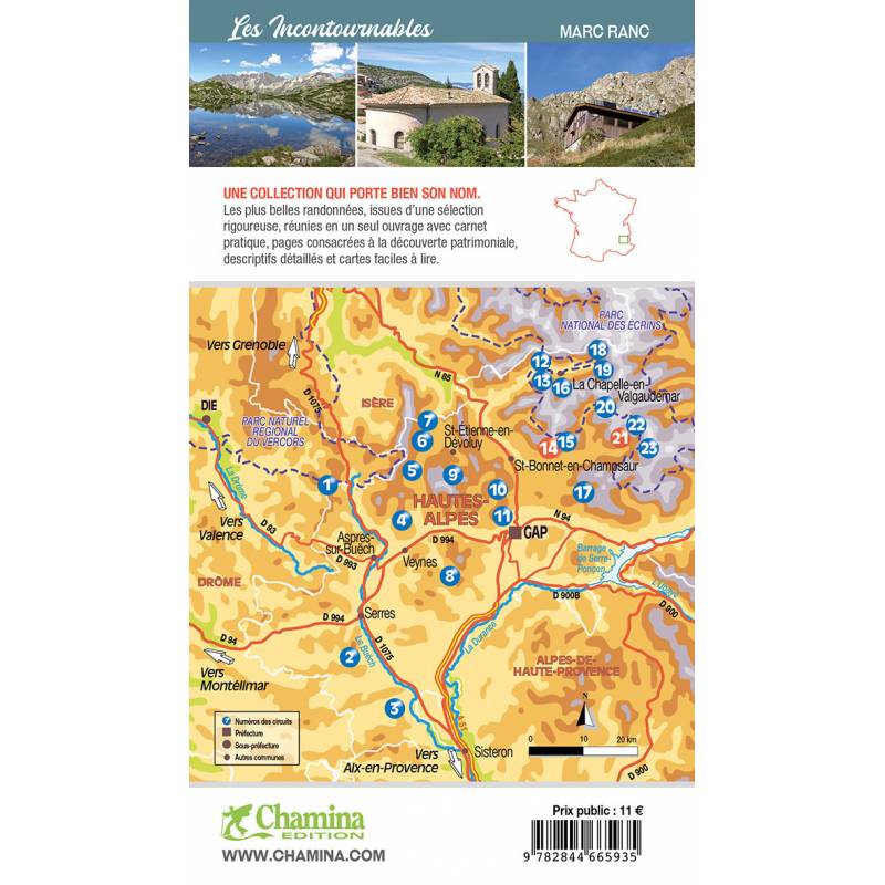 Guide de balades - Champsaur, Valgaudemar, Dévoluy à pied (Hautes-Alpes) | Chamina guide de randonnée Chamina 