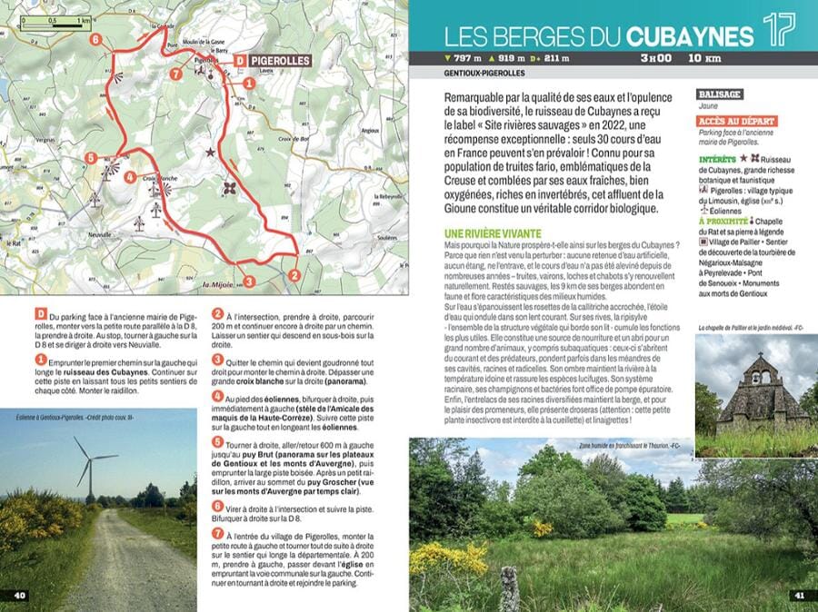 Guide de balades - Creuse à pied | Chamina guide petit format Chamina 