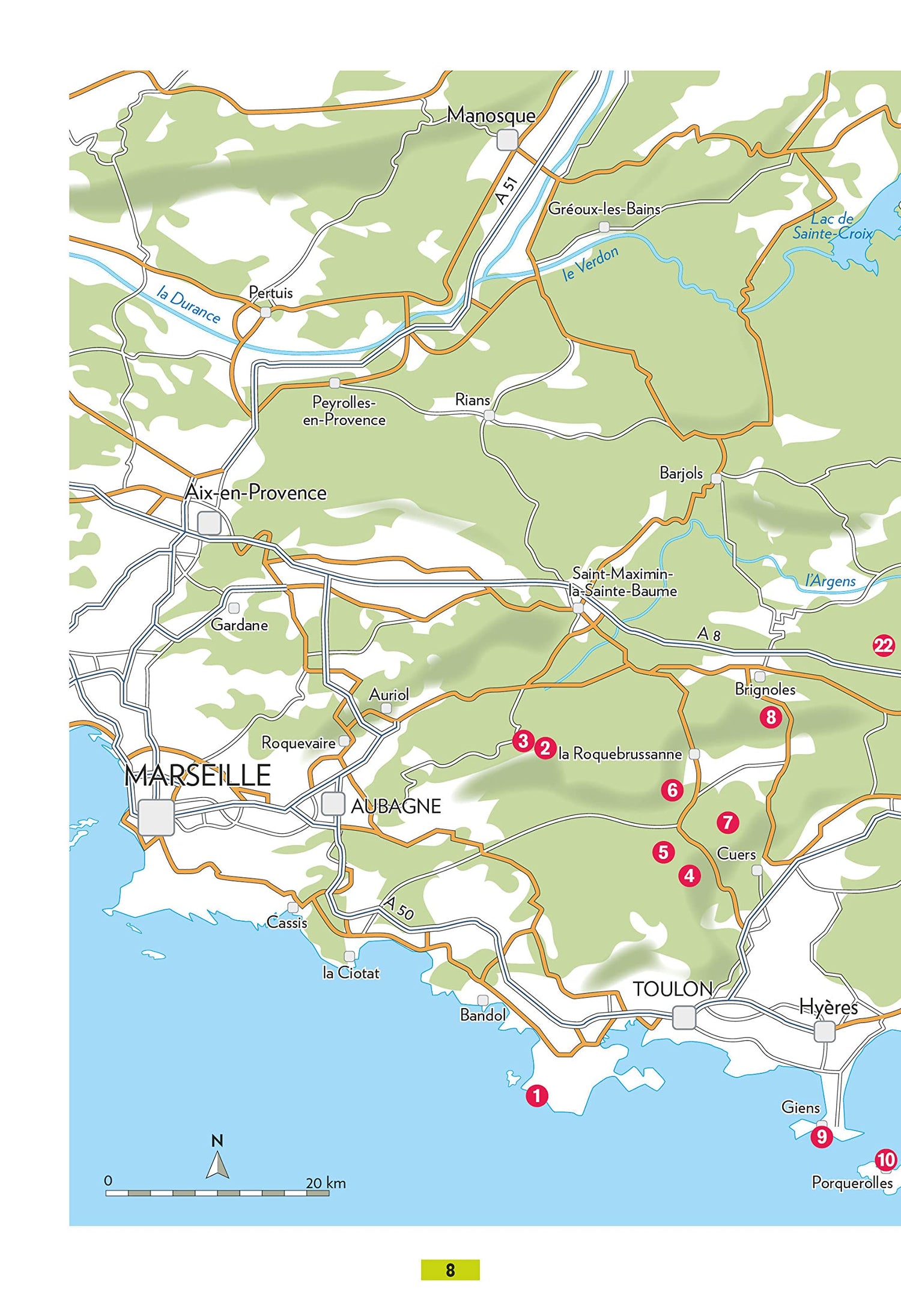 Guide de balades - Dans le Var : Littoral, Sainte-Baume, Maures, Esterel | Glénat - P'tit Crapahut guide de randonnée Glénat 