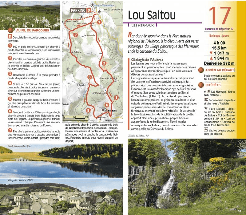 Guide de balades - De l'Aubrac aux Gorges du Tarn (Lozère) | Chamina guide de randonnée Chamina 
