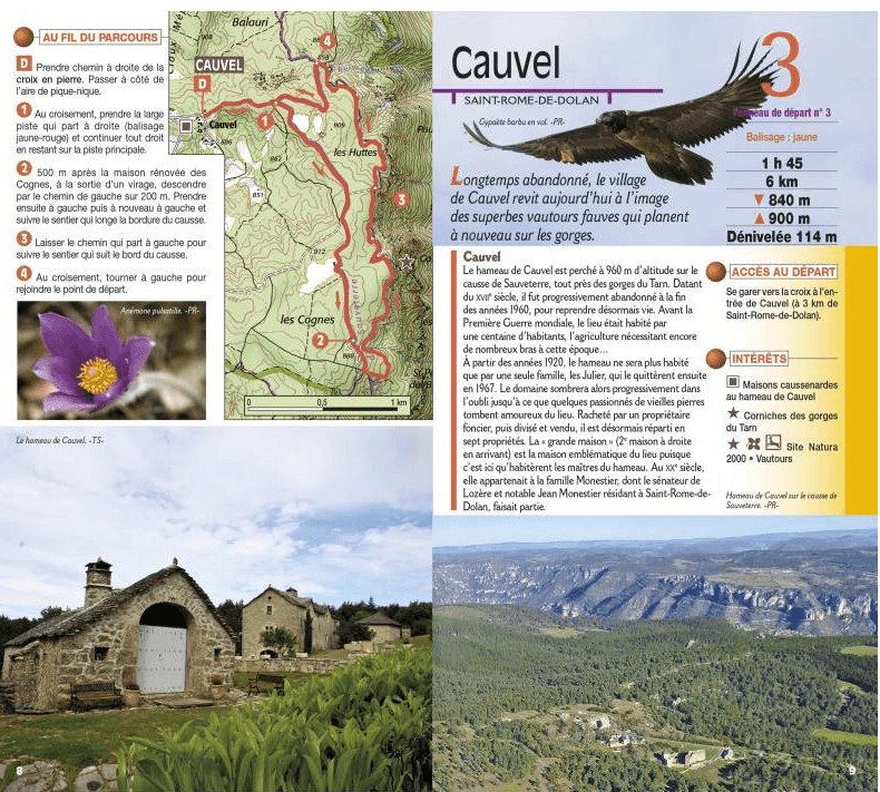 Guide de balades - De l'Aubrac aux Gorges du Tarn (Lozère) | Chamina guide de randonnée Chamina 