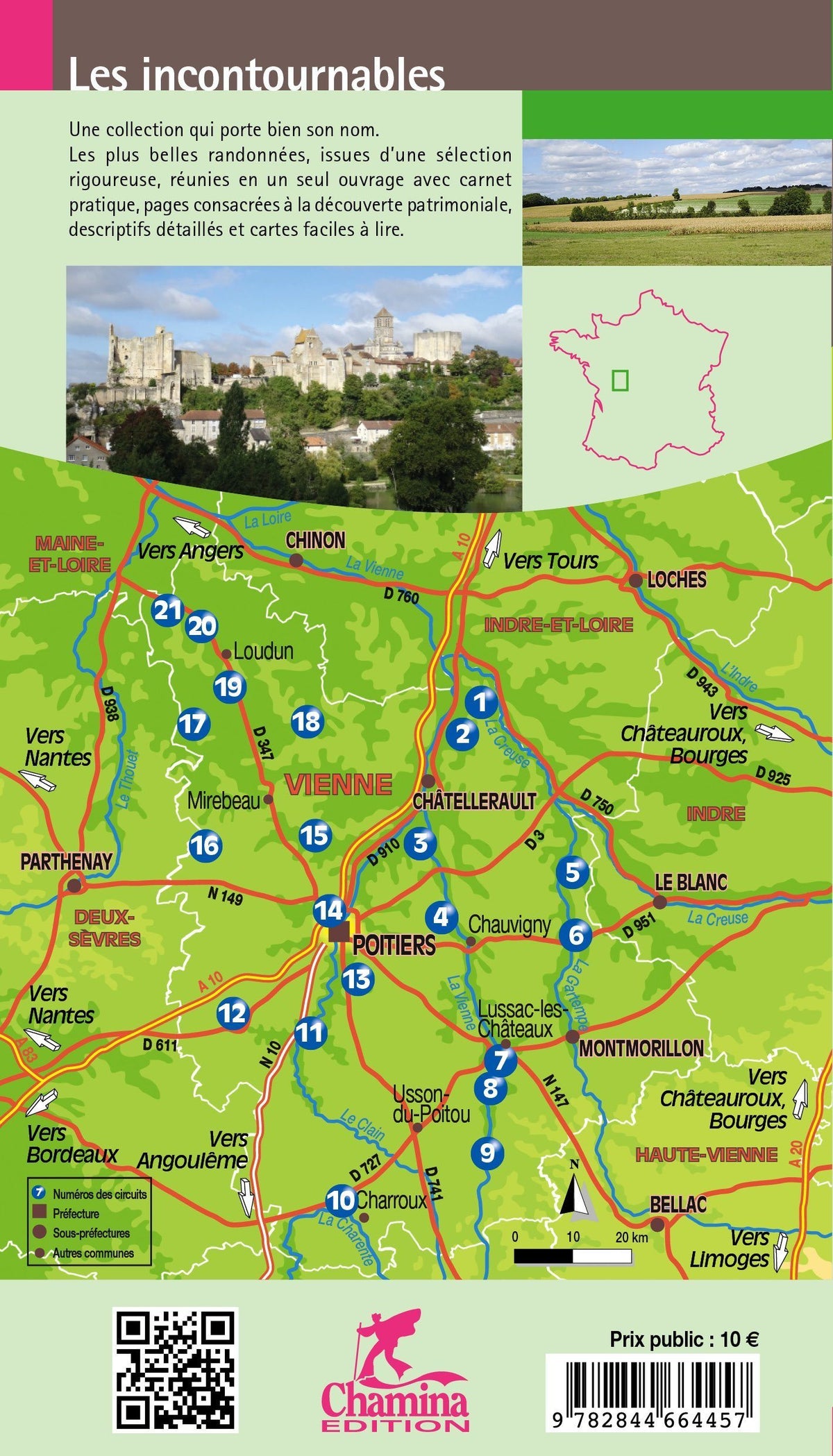 Guide de balades - La Vienne à pied | Chamina guide de randonnée Chamina 