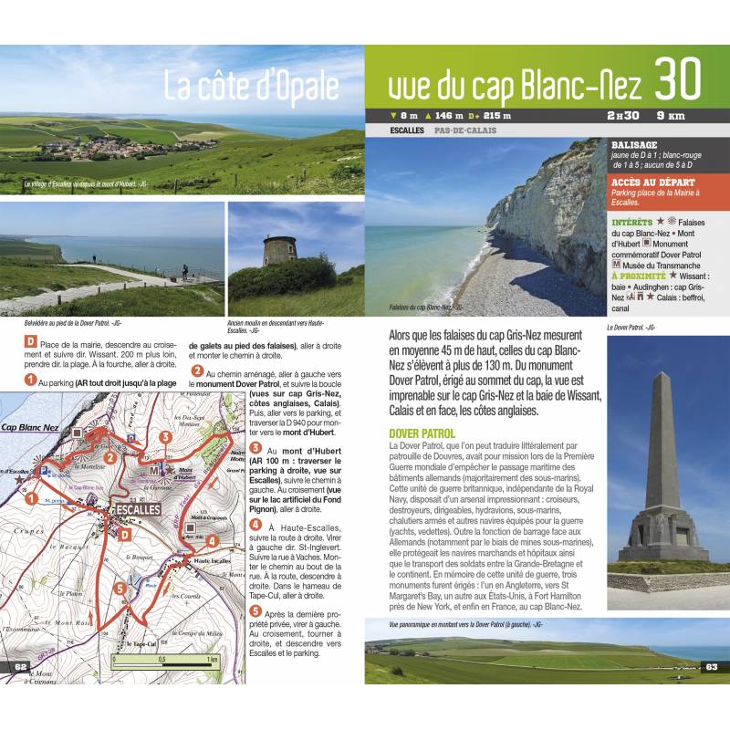 Guide de balades - Littoral de la Manche - 30 plus beaux sentiers à pied | Chamina guide de randonnée Chamina 