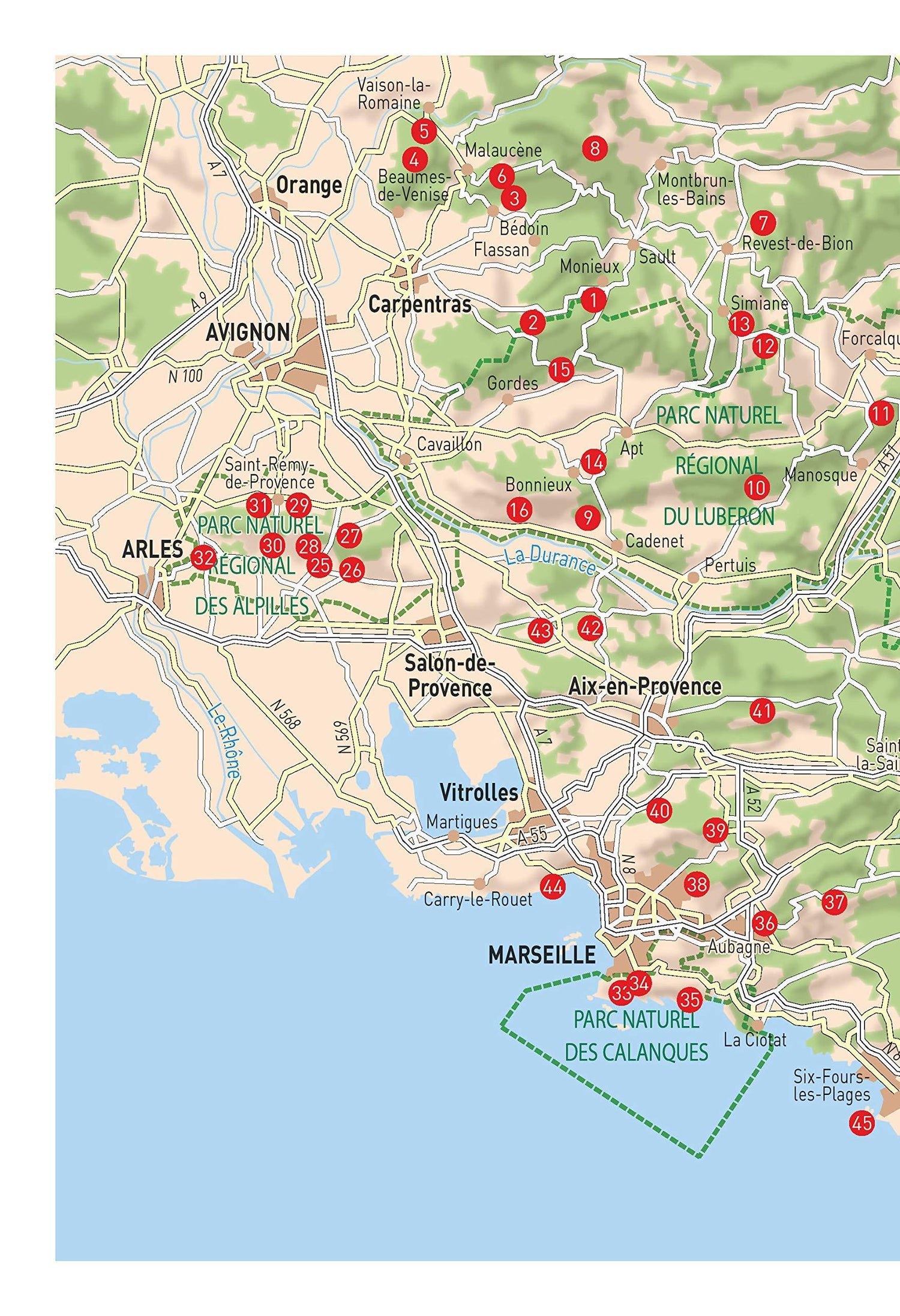Guide de balades - Provence: 52 balades du Ventoux à la Méditerranée | Glénat - P'tit Crapahut guide de randonnée Glénat 