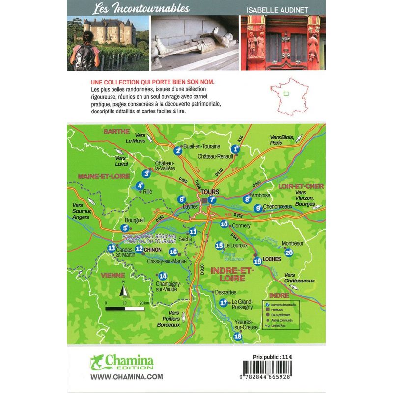 Guide de balades - Touraine à pied Centre | Chamina guide de randonnée Chamina 