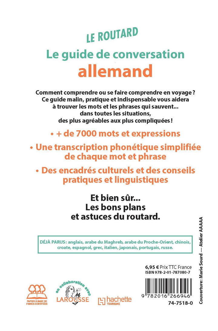Guide de conversation Allemand | Le Routard guide de conversation Hachette 