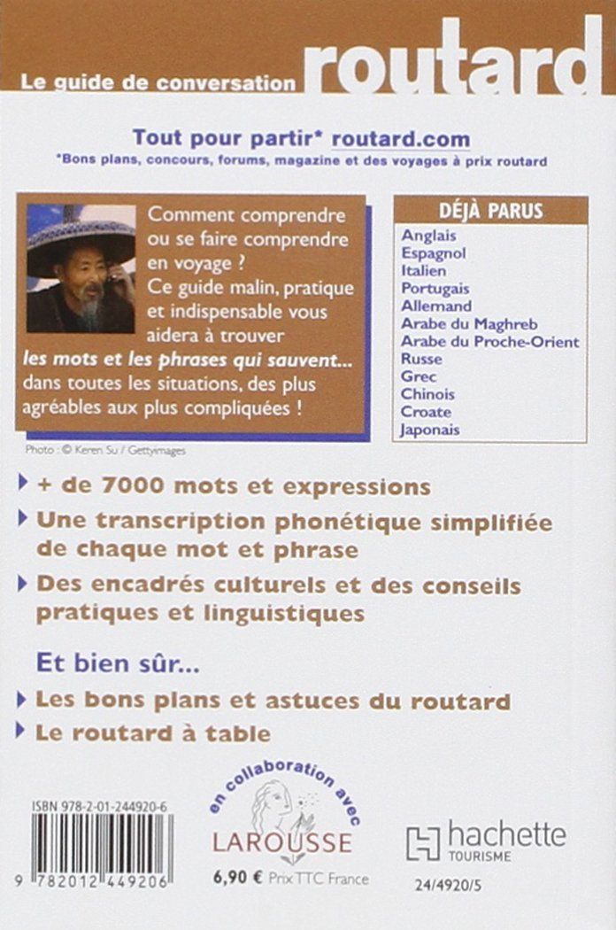 Guide de conversation Chinois | Le Routard guide de conversation Hachette 