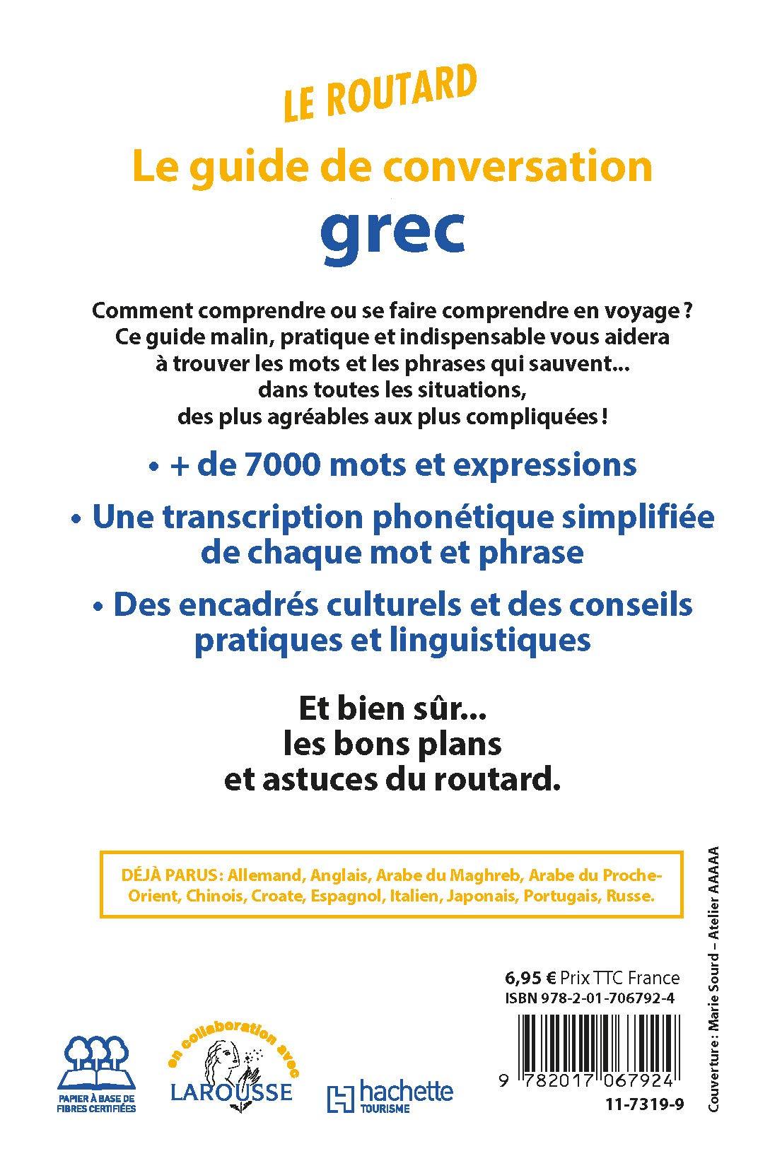 Guide de conversation Grec | Le Routard guide pratique Hachette