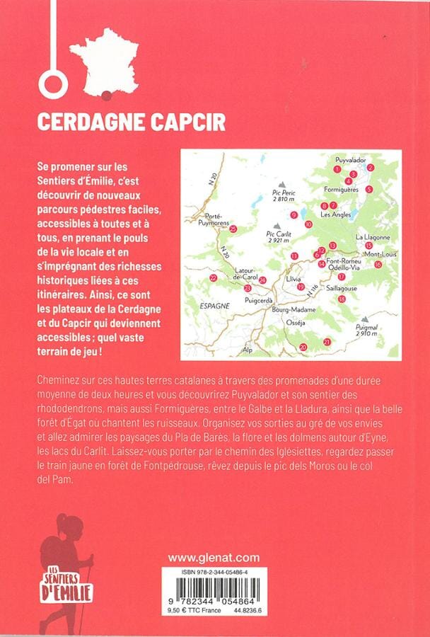 Guide de promenades - Cerdagne & Capcir | Rando Editions - Les Sentiers d'Emilie guide petit format Rando Editions 
