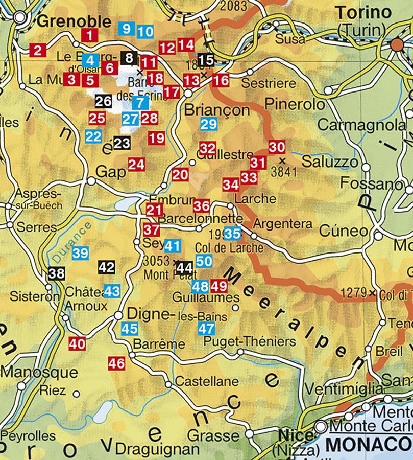 Guide de randonnée - Alpes du Sud : Parc National des Ecrins, Haute Provence | Rother guide de randonnée Rother 