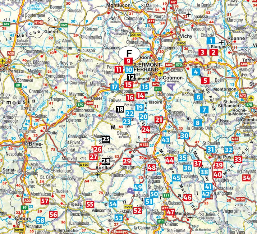 Guide de randonnée - Auvergne | Rother guide petit format Rother 