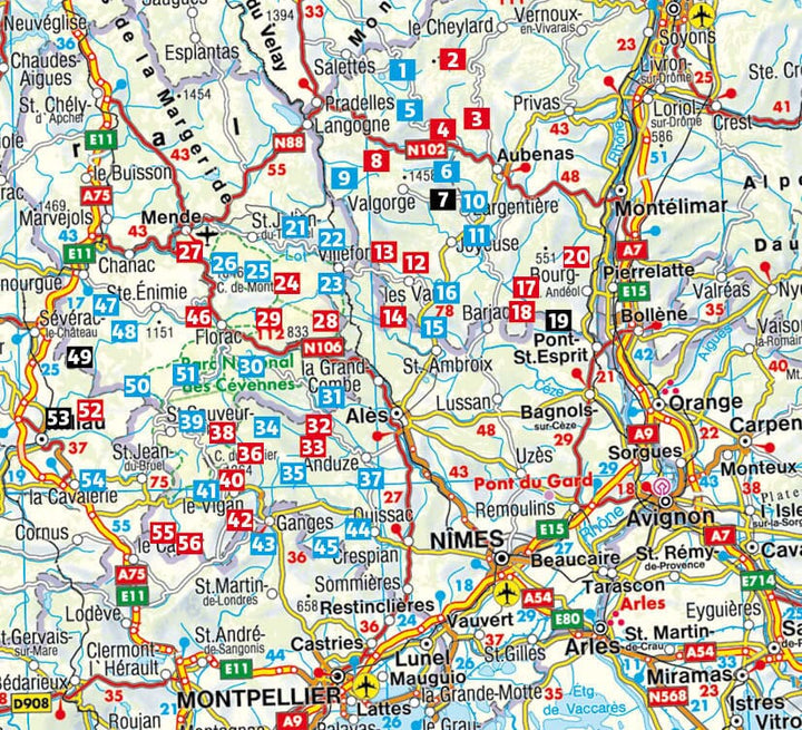 Guide de randonnée - Cévennes & Ardèche | Rother guide petit format Rother 