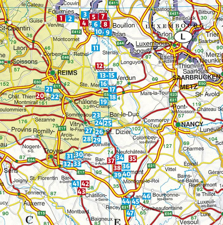 Guide de randonnée - Champagne-Ardennes | Rother guide de randonnée Rother 