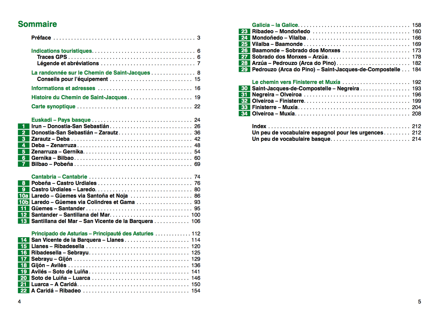 Guide de randonnée - Chemins de St Jacques - Camino del Norte (de Irun à St Jacques) | Rother guide de randonnée Rother 