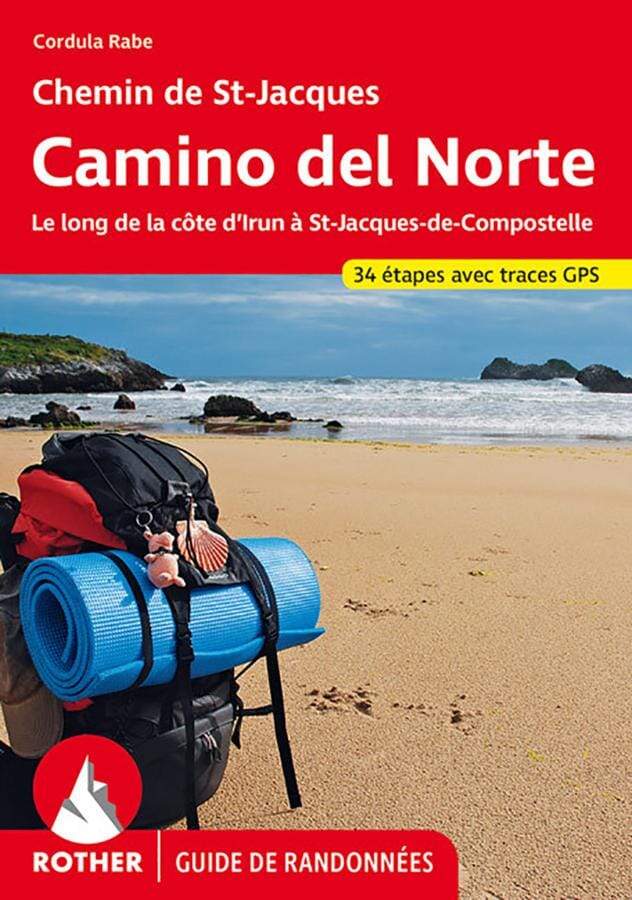 Guide de randonnée - Chemins de St Jacques - Camino del Norte (de Irun à St Jacques) | Rother guide de randonnée Rother