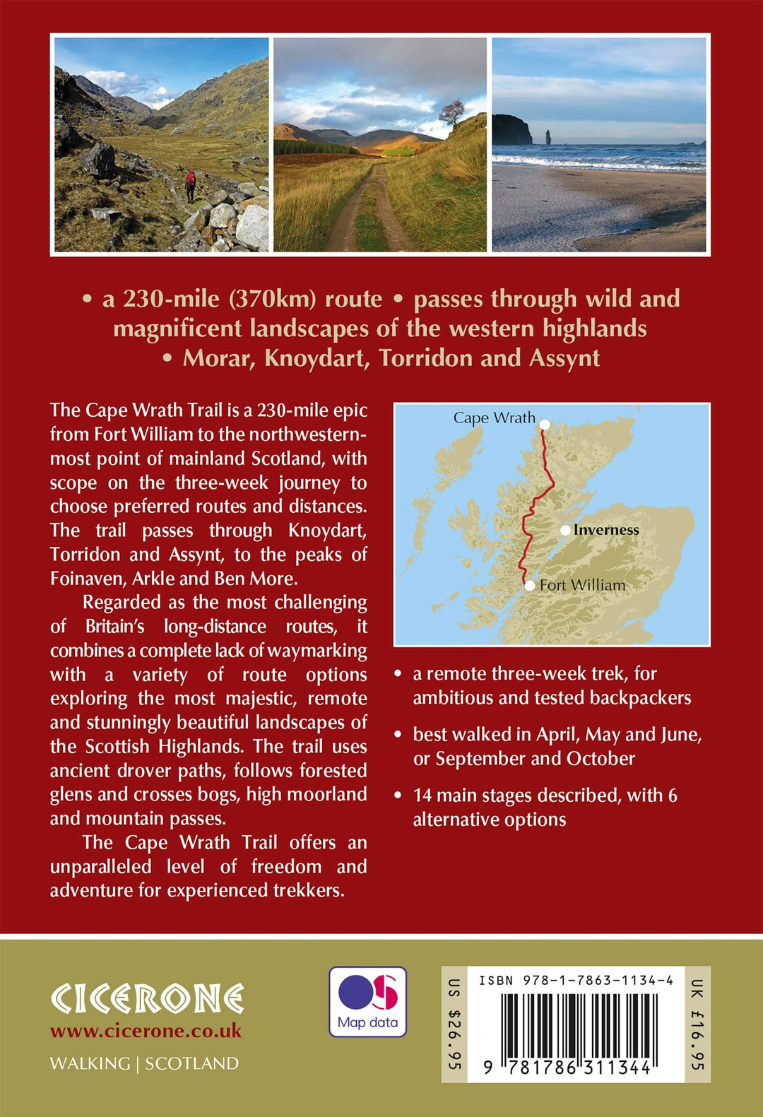 Guide de randonnée (en anglais) - Cape Wrath Trail : Backpacking through the Scottish Highlands: Fort William to Cape Wrath (Ecosse) | Cicerone guide de randonnée Cicerone 