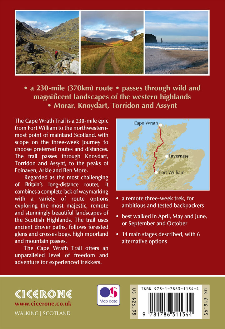 Guide de randonnée (en anglais) - Cape Wrath Trail : Backpacking through the Scottish Highlands: Fort William to Cape Wrath (Ecosse) | Cicerone guide de randonnée Cicerone 