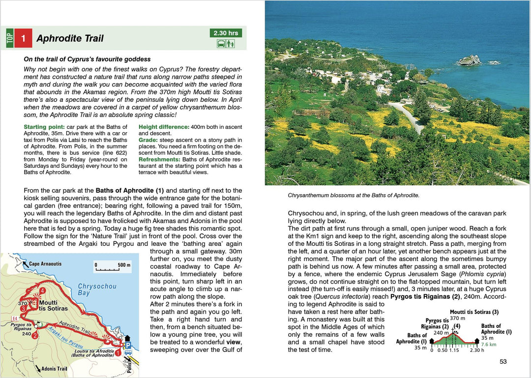 Guide de randonnée (en anglais) - Chypre | Rother guide de randonnée Rother 