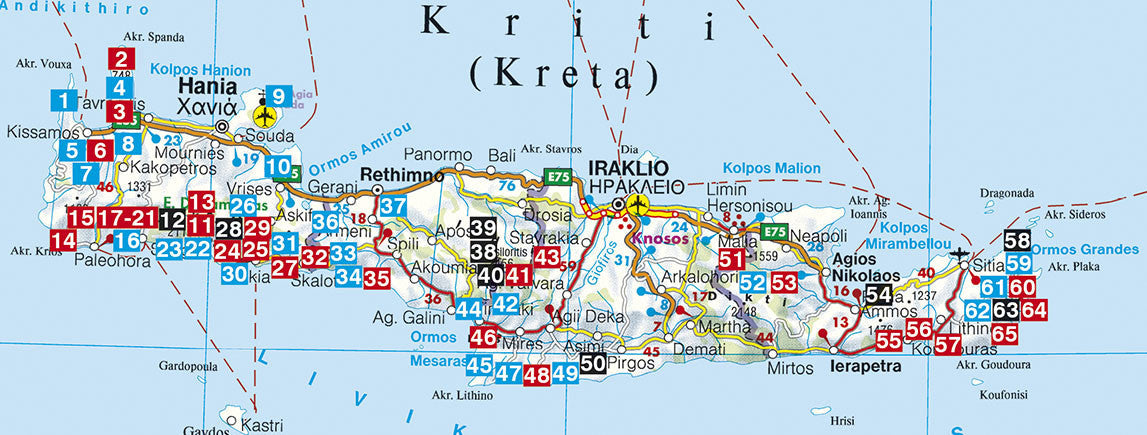 Guide de randonnée (en anglais) - Crete | Rother guide de randonnée Rother 