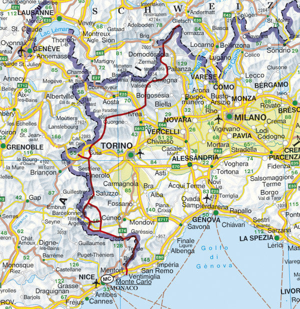 Guide de randonnée (en anglais) - Grande Traversata delle Alpi (GTA) | Rother guide de randonnée Rother 