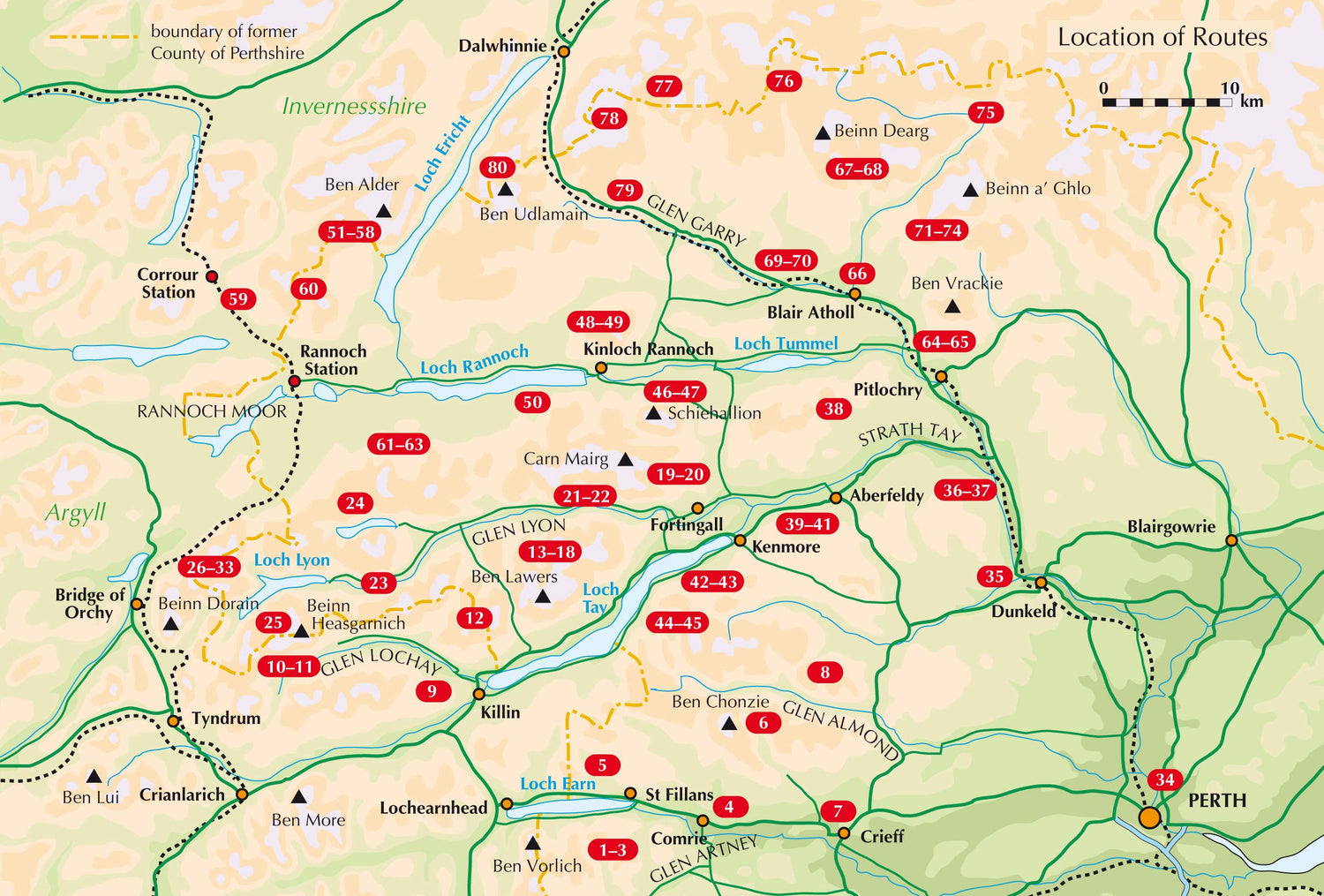 Guide de randonnée (en anglais) - Walking Ben Lawers, Rannoch and Atholl: Mountains and glens of Highland Perthshire (Ecosse) | Cicerone guide de randonnée Cicerone 