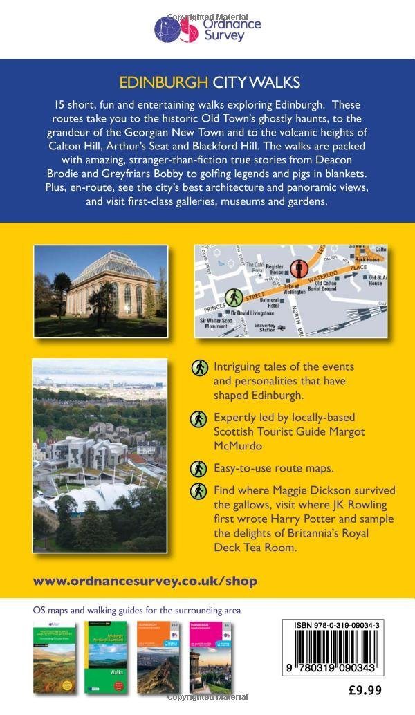 Guide de randonnée en ville (en anglais) - Edimbourg | Ordnance Survey - Pathfinder guide de randonnée Ordnance Survey Ireland
