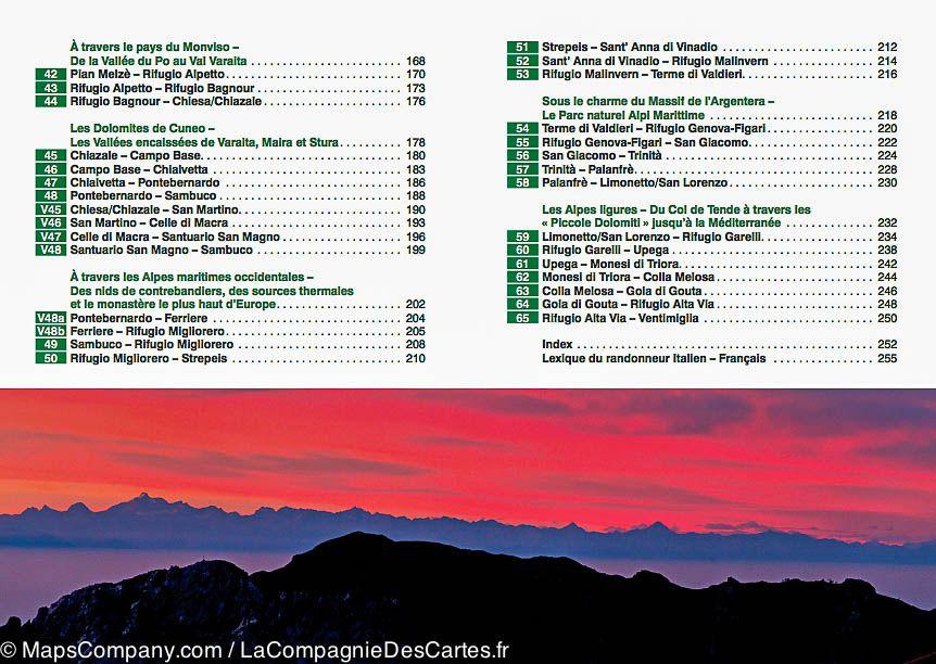 Guide de randonnée Rother - GTA La grande Traversée des Alpes italiennes (à travers le Piémont jusqu'à la Méditerranée) - La Compagnie des Cartes