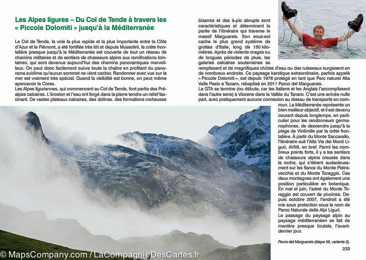 Guide de randonnée Rother - GTA La grande Traversée des Alpes italiennes (à travers le Piémont jusqu'à la Méditerranée) - La Compagnie des Cartes
