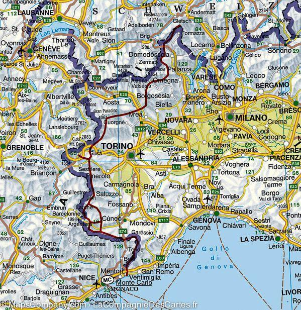 Guide de randonnée - GTA La grande Traversée des Alpes italiennes (à travers le Piémont jusqu'à la Méditerranée) | Rother guide de randonnée Rother