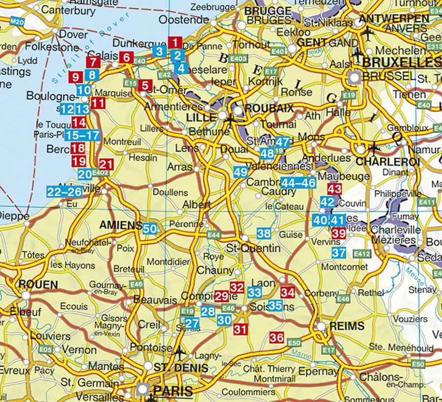 Guide de randonnée - Hauts-de-France : Picardie & Nord-Pas-de-Calais | Rother guide de randonnée Rother 