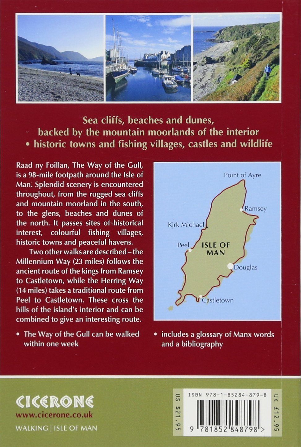 Guide de randonnée - Isle of Man, coastal path (en anglais) | Cicerone guide de randonnée Cicerone 