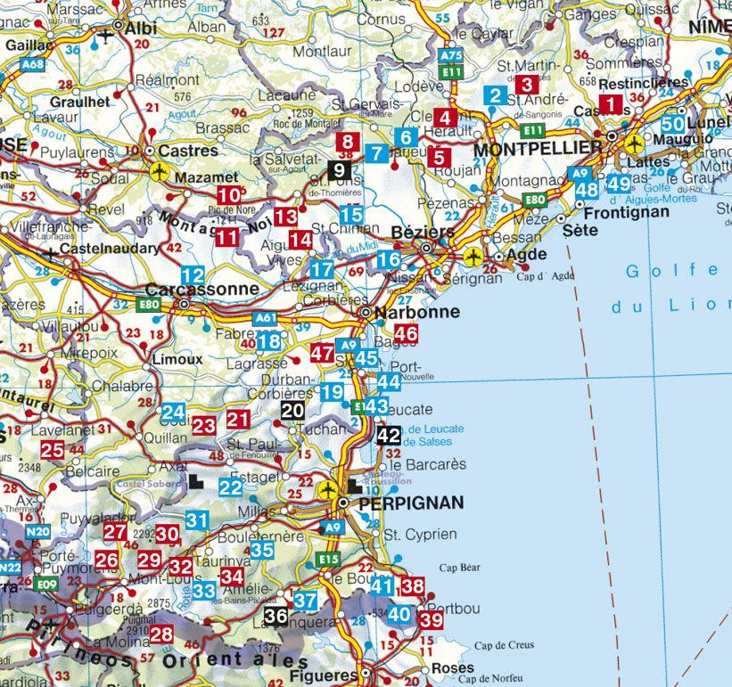 Guide de randonnée - Languedoc, Roussillon | Rother guide de randonnée Rother