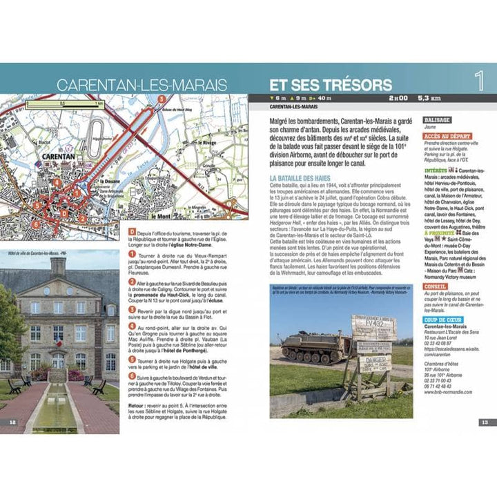 Guide de randonnée - Plages du débarquement (Normandie : Calvados, Manche) | Chamina guide petit format Chamina 
